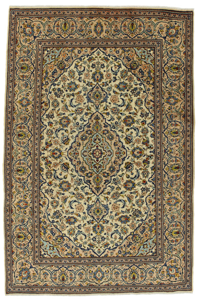 Kashan Persian Rug 300x196