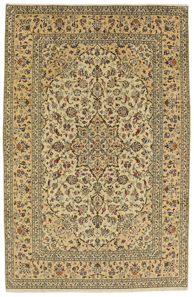 Kashan Persian Rug 301x194