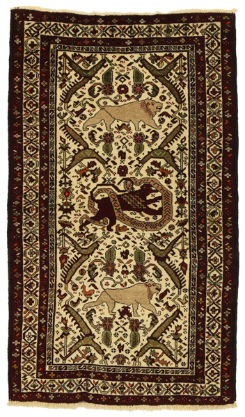 Bijar - Kurdi Persian Rug 128x74