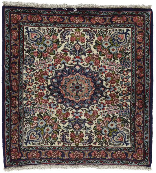 Bijar - Kurdi Persian Rug 88x85