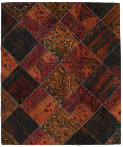 Patchwork Persian Rug 244x205