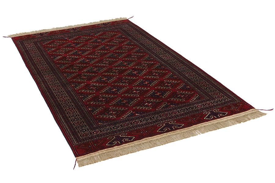 Yomut - Bokhara Turkmenian Rug 198x128 - Picture 1