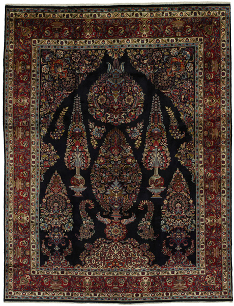 Kerman - Lavar Persian Rug 386x294