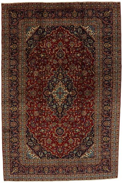 Kashan Persian Rug 367x246