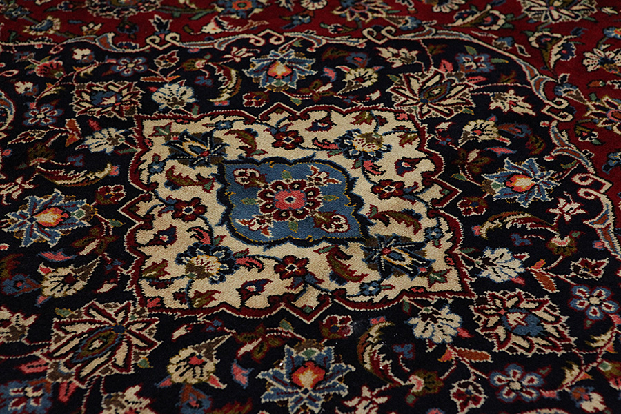 Kashan Persian Rug 398x290 - Picture 8