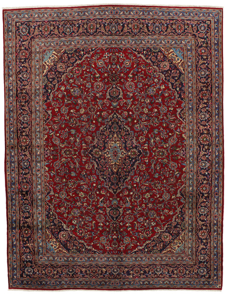 Kashan Persian Rug 382x293