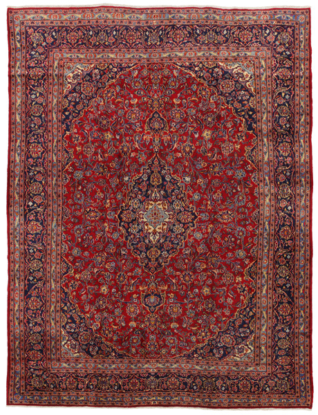 Kashan Persian Rug 379x285