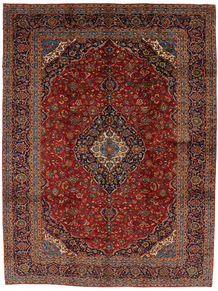 Kashan Persian Rug 400x296