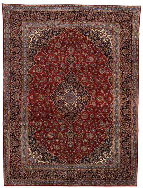 Kashan Persian Rug 389x294