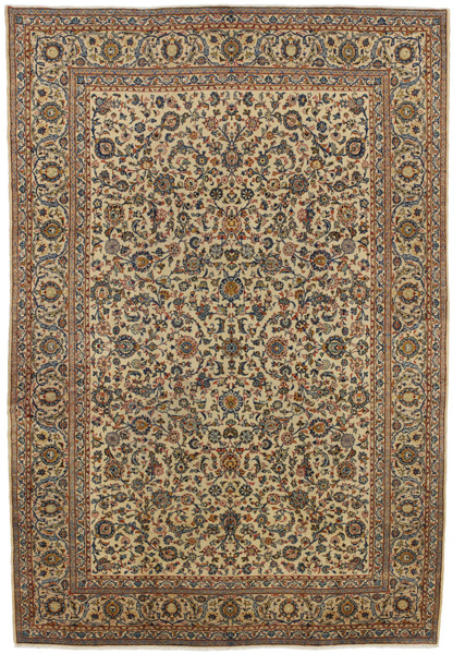 Kashan Persian Rug 416x290