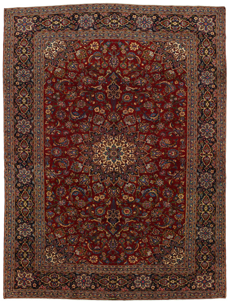Kashan Persian Rug 386x294