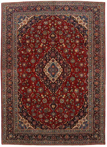 Kashan Persian Rug 398x293