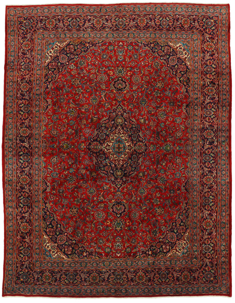 Kashan Persian Rug 382x294