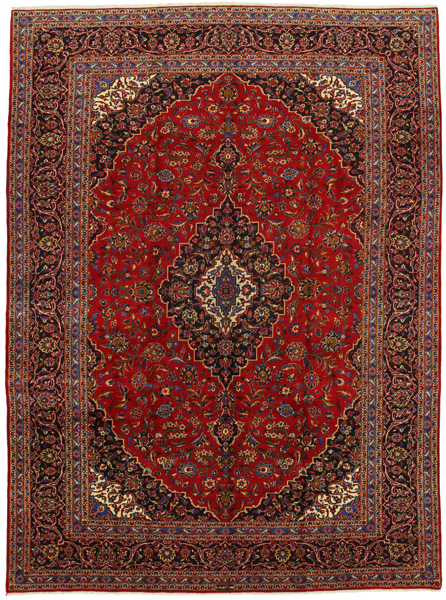 Kashan Persian Rug 396x292