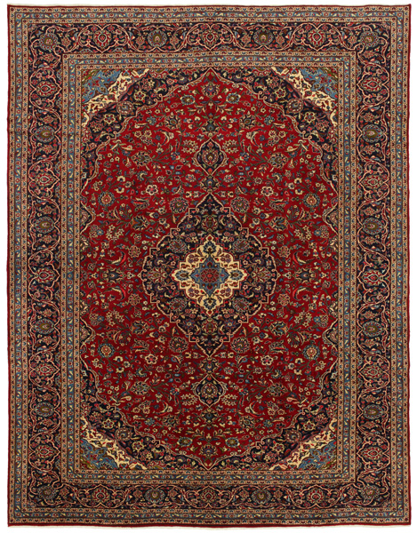 Kashan Persian Rug 393x300