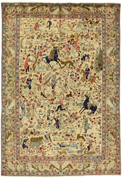 Isfahan Persian Rug 377x262
