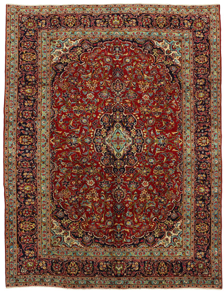 Kashan Persian Rug 374x286