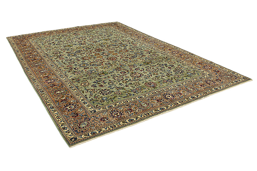 Kashan Persian Rug 395x277 - Picture 1