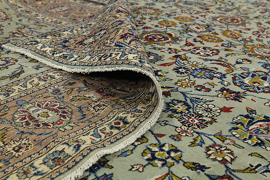 Kashan Persian Rug 395x277 - Picture 4