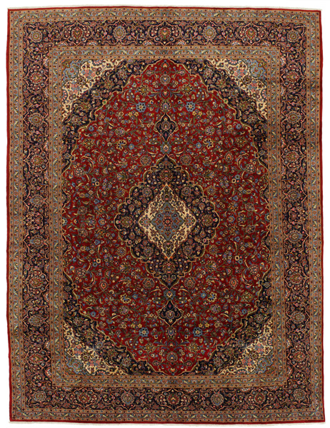 Kashan Persian Rug 398x301