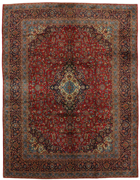 Kashan Persian Rug 395x300