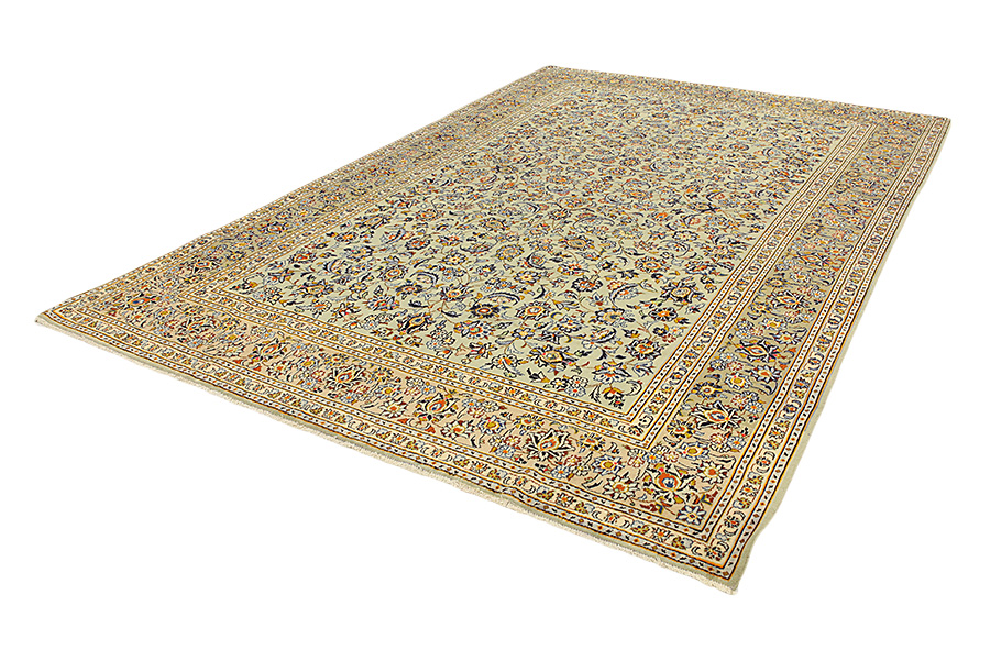 Kashan Persian Rug 386x262 - Picture 2