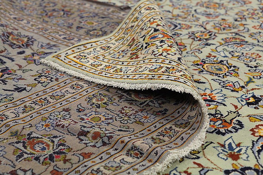 Kashan Persian Rug 386x262 - Picture 4