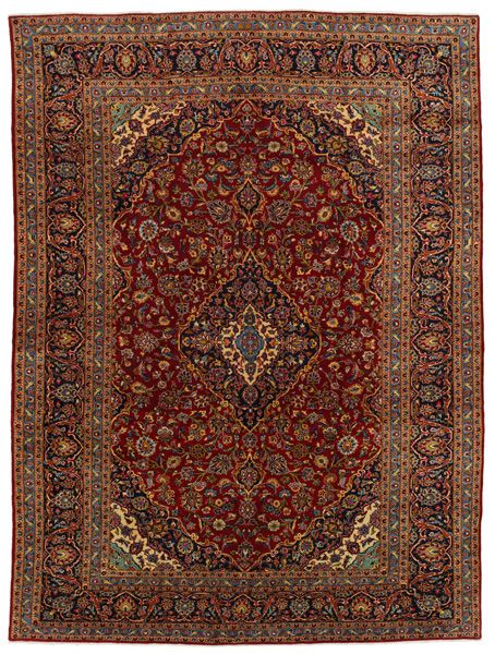 Kashan Persian Rug 395x292