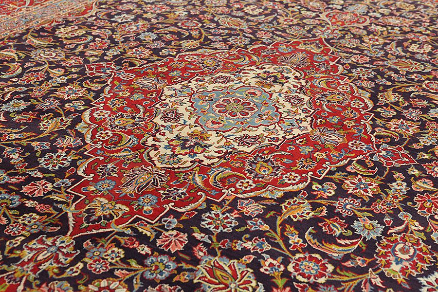 Kashan Persian Rug 428x295 - Picture 8