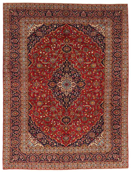 Kashan Persian Rug 398x290