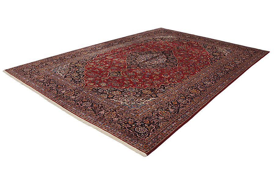 Kashan Persian Rug 407x290 - Picture 2