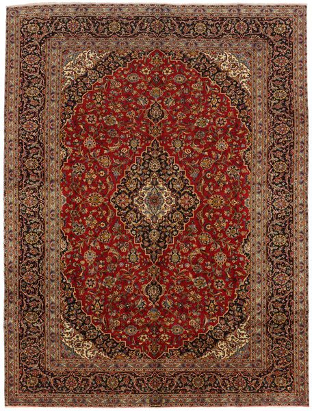 Kashan Persian Rug 393x295