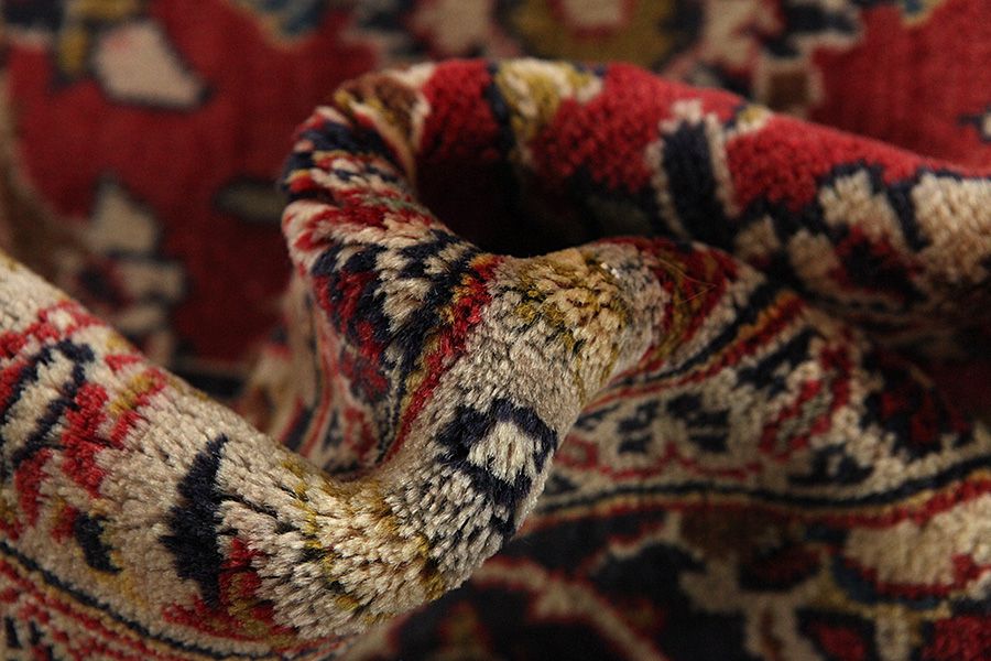 Kashan Persian Rug 380x250 - Picture 6