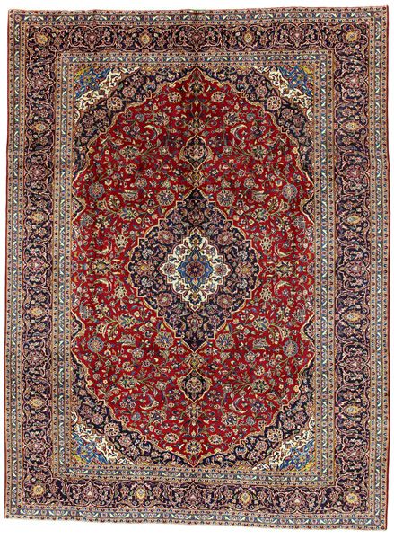 Kashan Persian Rug 396x293