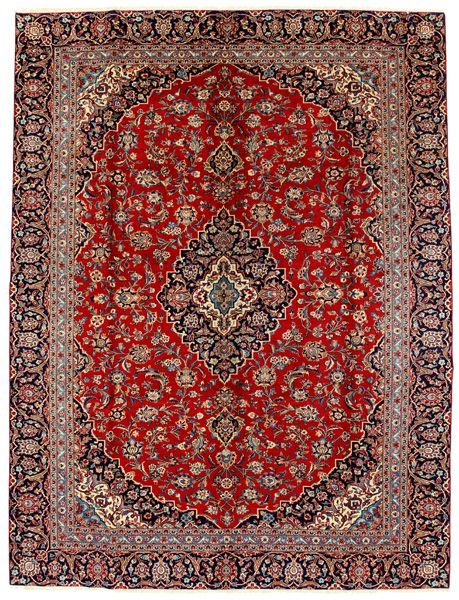 Kashan Persian Rug 366x278