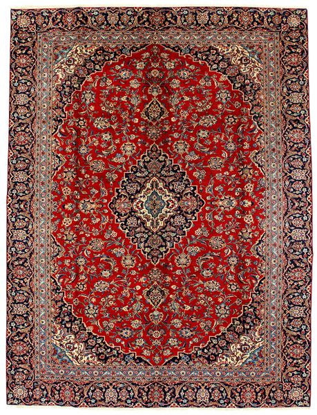 Kashan Persian Rug 366x278
