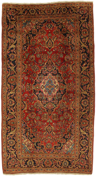 Kashan Persian Rug 353x194