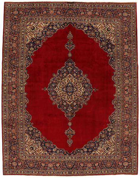 Kashan Persian Rug 394x306