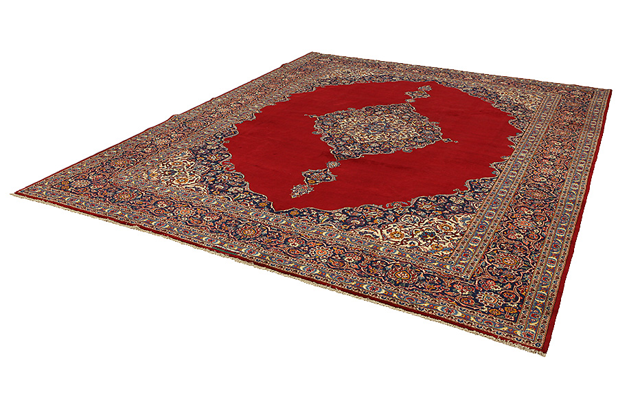 Kashan Persian Rug 394x306 - Picture 2