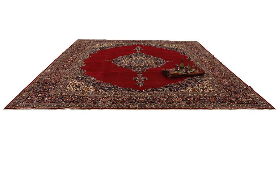 Kashan Persian Rug 394x306 - Picture 6