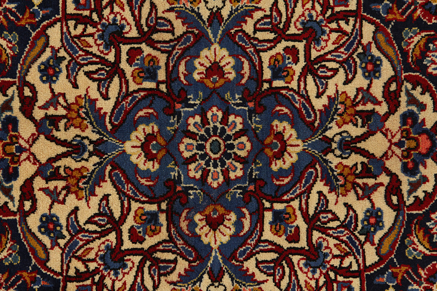 Kashan Persian Rug 394x306 - Picture 7