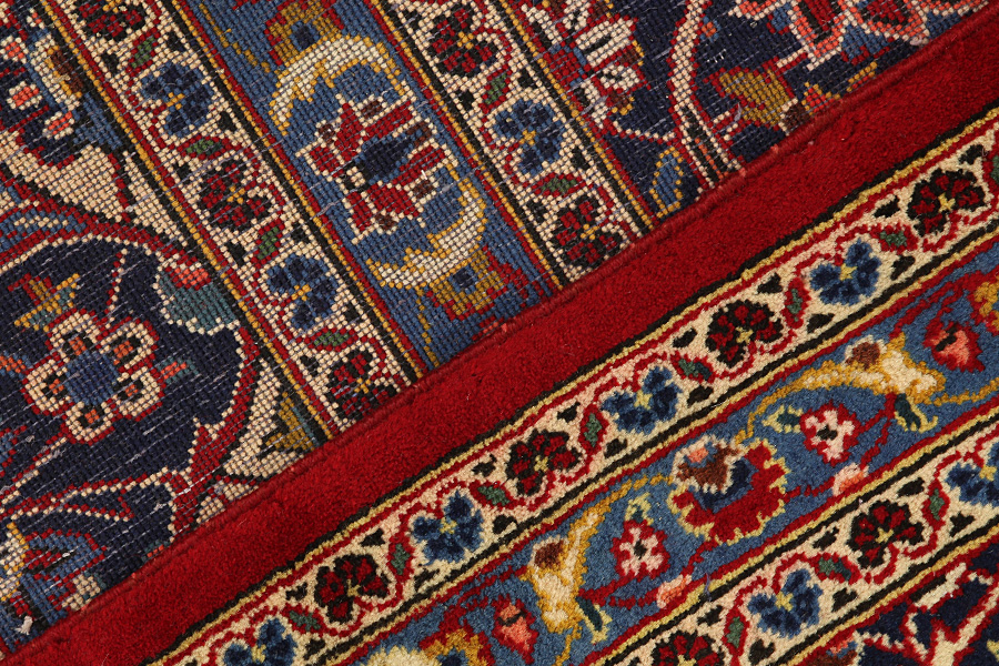Kashan Persian Rug 394x306 - Picture 9