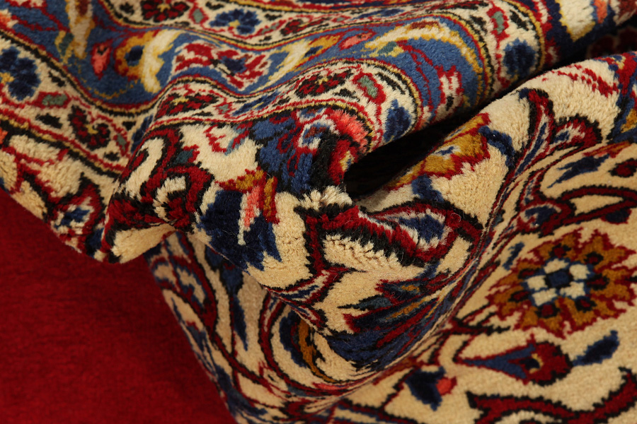 Kashan Persian Rug 394x306 - Picture 10