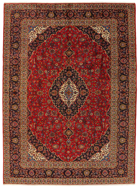 Kashan Persian Rug 396x290