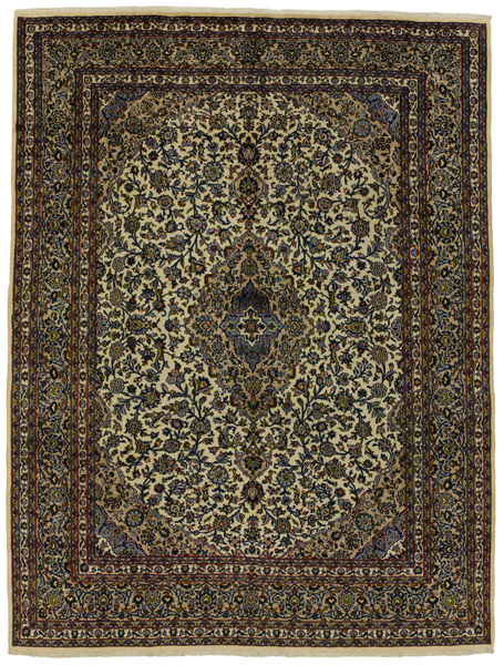 Kashan Persian Rug 389x293