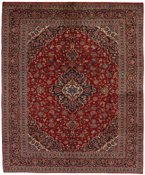 Kashan Persian Rug 398x313