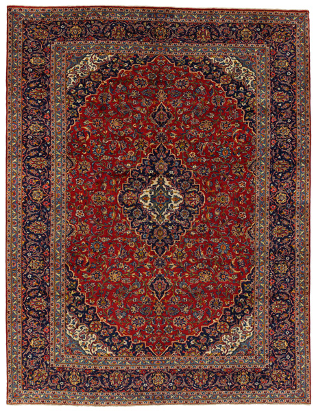 Kashan Persian Rug 391x294