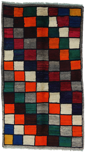 Gabbeh - Bakhtiari Persian Rug 168x97