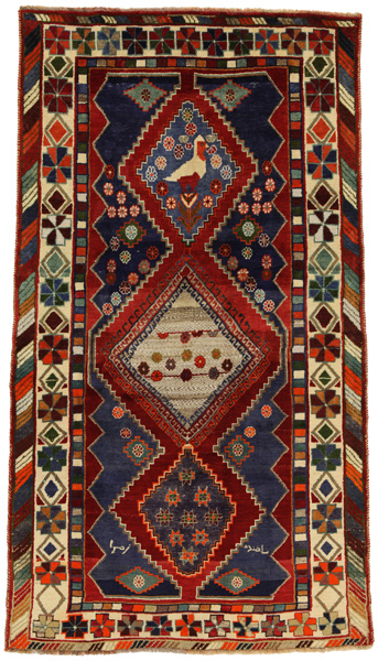 Gabbeh - Qashqai Persian Rug 245x134