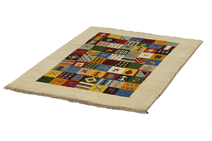 Gabbeh - Bakhtiari Persian Rug 153x109 - Picture 2